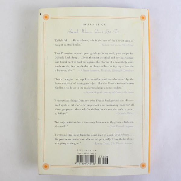 French Women Don't Get Fat Mireille Guiliano Eating for Pleasure 2005 HC DJ