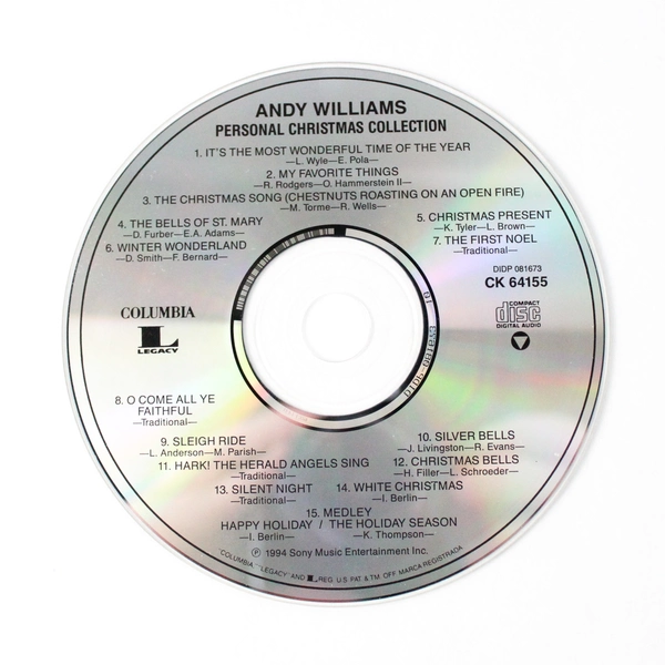 Andy Williams Personal Christmas Collection CD 1994 Sony Music