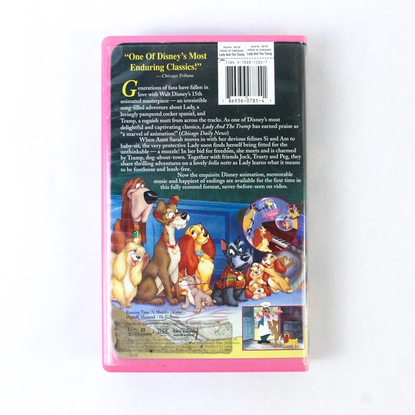 Lady and the Tramp 1994 Walt Disney Masterpiece VHS - Fully Restored