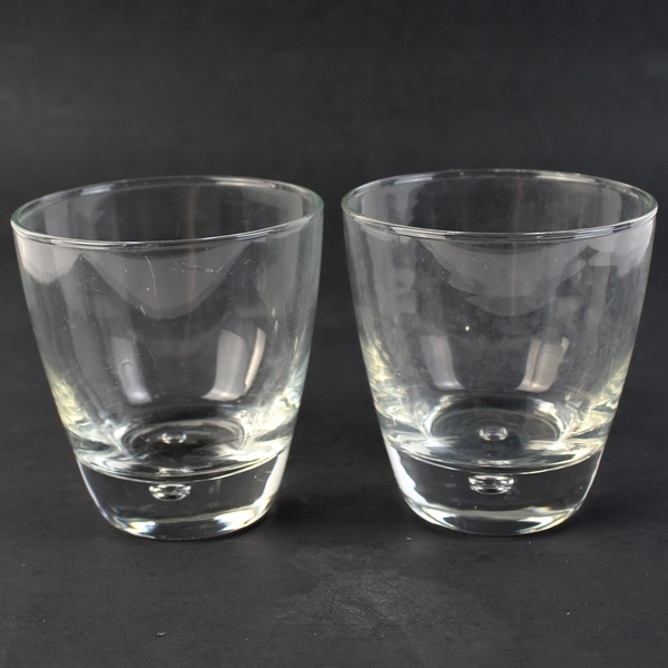 Set of 2 Bormioli Rocco Luna On The Rocks Glasses 3.75"