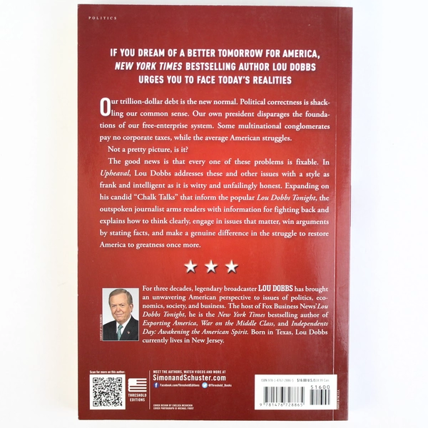 Upheaval by Lou Dobbs Paperback Book 2014