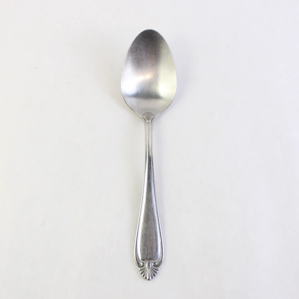 Reed & Barton RDS72 Solid Serving Spoon, 8" Stainless Steel Flatware
