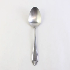 Reed & Barton RDS72 Solid Serving Spoon, 8" Stainless Steel Flatware