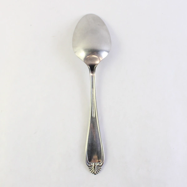 Reed & Barton RDS72 Solid Serving Spoon, 8" Stainless Steel Flatware