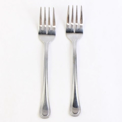 Lot of 2 Pfaltzgraff Rockport Salad Forks, 7.25" Stainless Steel Flatware