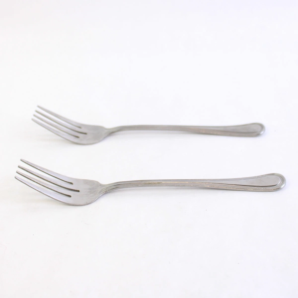 Lot of 2 Pfaltzgraff Rockport Salad Forks, 7.25" Stainless Steel Flatware
