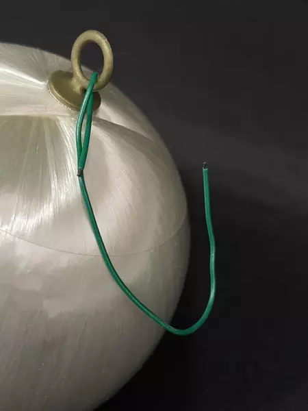 1987 Signatures of Christmas Ornament "New Jersey Loves Me!" 3" Satin Ball