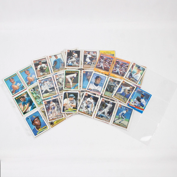 Lot Of 1980-1990 Vintage Mariners Baseball Cards 75 Cards