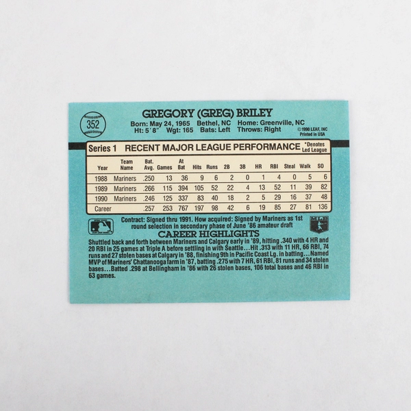 Lot Of 1980-1990 Vintage Mariners Baseball Cards 75 Cards