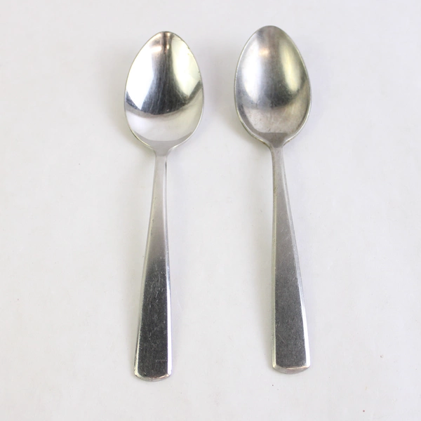 Lot of 2 Providence Simplicity Teaspoons, 5 7/8" Stainless Flatware