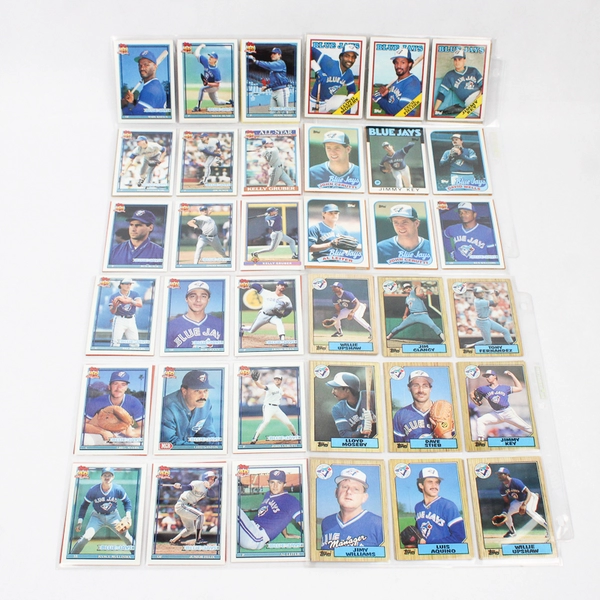Lot Of 1980-1990 Vintage Toronto Blue Jays Baseball Cards 53 Cards