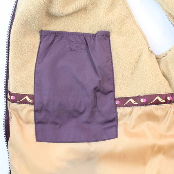 Tsunami Sport Puffer Vest Women's Small S/P Purple Full Zip W/ Pockets