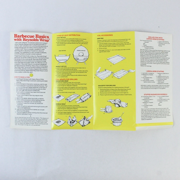 Lot of Reynolds Wrap Barbecue Basics Tips & Recipes Vintage Booklets