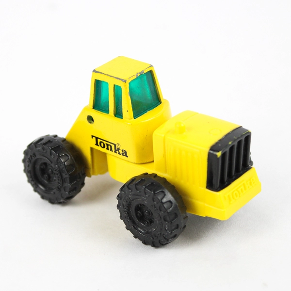 1992 Tonka Mini Diecast Yellow Tractor Truck Construction Vehicle
