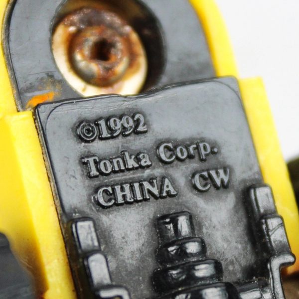 1992 Tonka Mini Diecast Yellow Tractor Truck Construction Vehicle