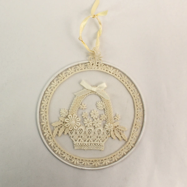 Lot of 4 Unique Victorian Lace & Star Ornaments for Holiday Decor