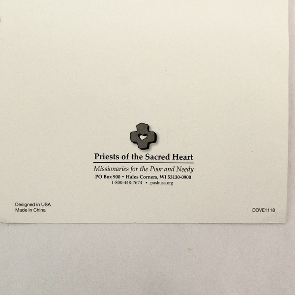 2017 Dove of Peace Religious Christmas Ornament - Priests of Sacred Heart