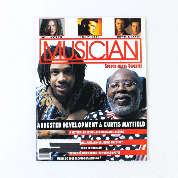 Musician Magazine June 1993 Arrested Development Curtis Mayfield Soul Asylum