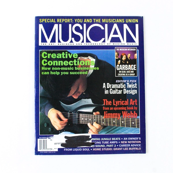 Musician Magazine October 1998 No239 Garbage Jimmy Webb Musicians Union