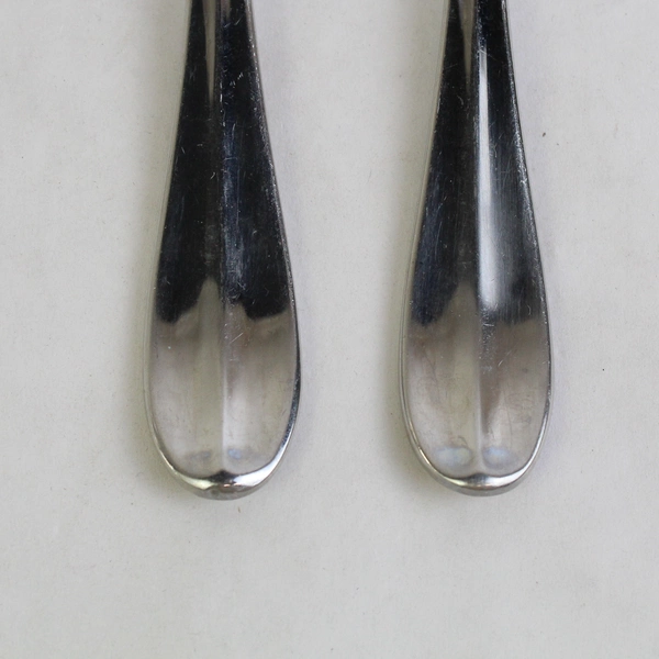 Lot of 2 Hampton Silversmiths Elaine Oval Place Spoon 8" Stainless Flatware