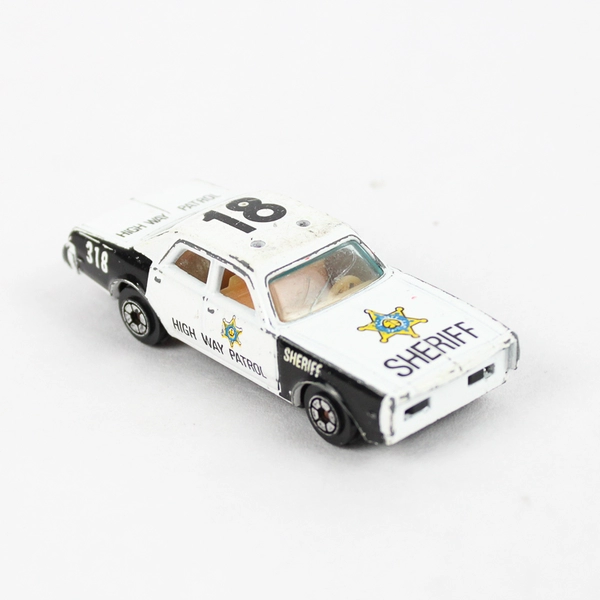 Lot of 2 Yaming Diecast Cars Ferrari Racecar No.10 Highway Patrol Sheriff Car318