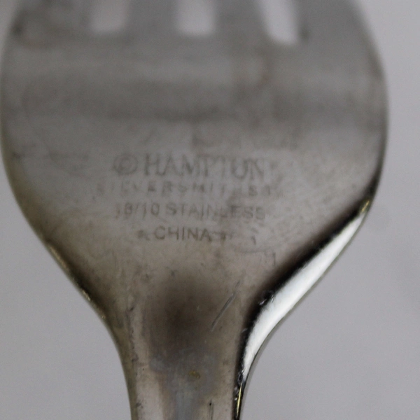 Lot of 2 Hampton Silversmiths Elaine Salad Forks 7" Stainless Flatware