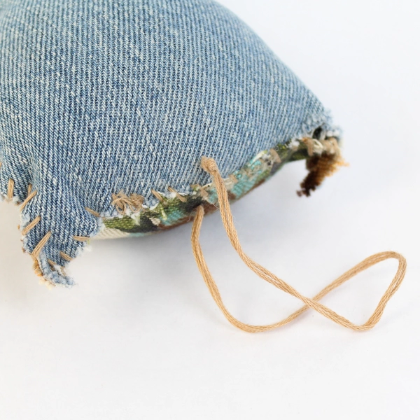 Whimsical Handmade Multicolor Floral Fabric Owl Doorknob Hanger Home Decor