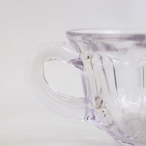 Lot Of 2 Anchor Hocking Colonial Punch Set Punch Cup Clear Glass 2" Tall