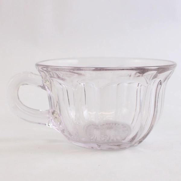 Lot Of 2 Anchor Hocking Colonial Punch Set Punch Cup Clear Glass 2" Tall