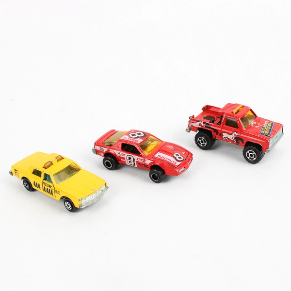 3 Majorette Diecast Cars Pontiac Firebird Ford Bronco Wild Mustang Chevy Impala