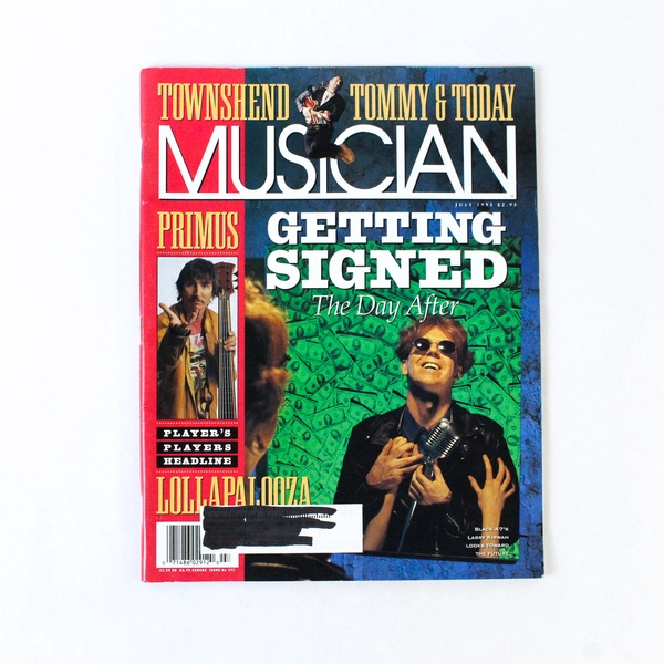 Musician Magazine July 1993 Issue 177 Getting Signed Primus Lollapalooza