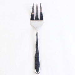 Crate & Barrel Buffet Serving Fork, 8 7/8" Stainless Steel Flatware