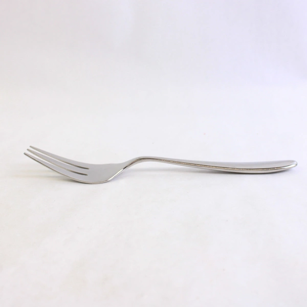 Crate & Barrel Buffet Serving Fork, 8 7/8" Stainless Steel Flatware