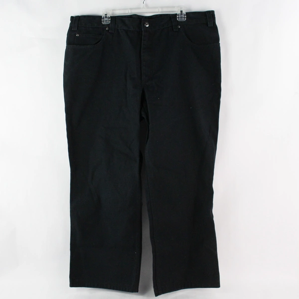 Duluth Trading Co Men's Black Pants 44 x 33 100% Cotton - Good Condition