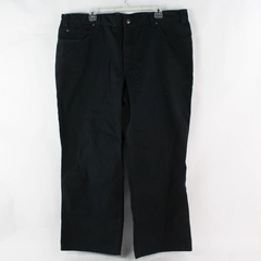 Duluth Trading Co Men's Black Pants 44 x 33 100% Cotton - Good Condition