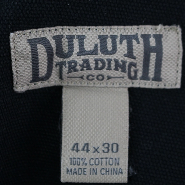 Duluth Trading Co Men's Black Pants 44 x 33 100% Cotton - Good Condition