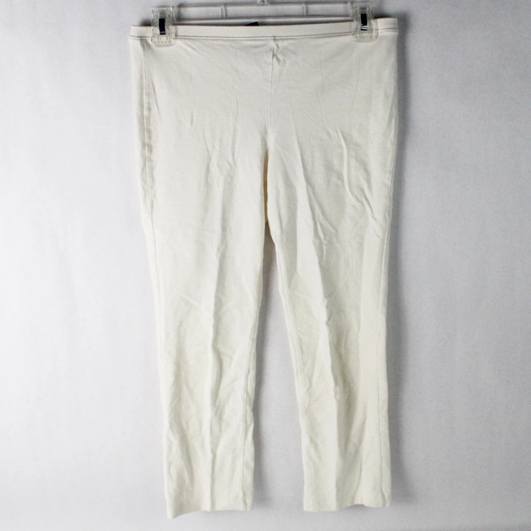 Hue Plain White Capri Leggings Women's Size Small