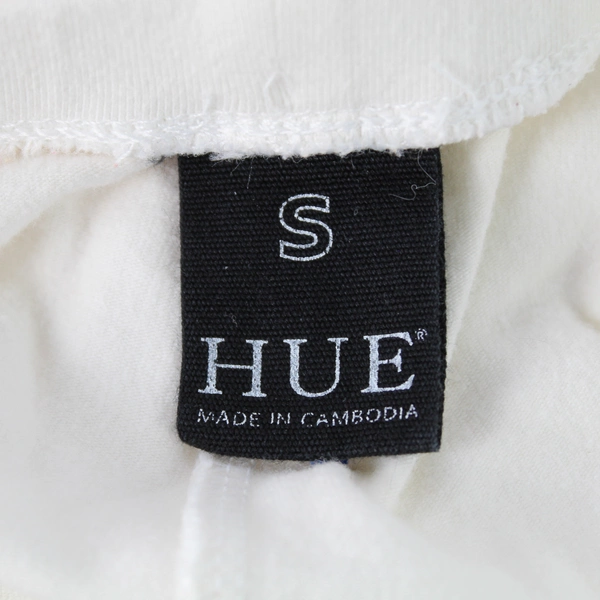 Hue Plain White Capri Leggings Women's Size Small