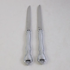 Lot of 2 Carvel Hall CVH 1 Steak Knives, 8 3/8" Stainless Steel Flatware
