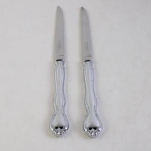 Lot of 2 Carvel Hall CVH 1 Steak Knives, 8 3/8" Stainless Steel Flatware