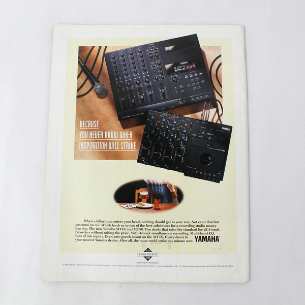 Musician Magazine August 1995 In The Studio With U2 Moby's Home Studio