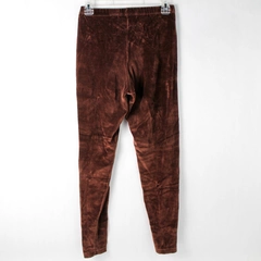 Moda International Brown Velvet Pull On Pants Women's Size Small