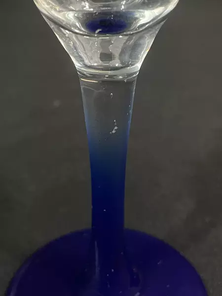 Wyndham Destinations Crystal Blue Stem Champagne Flute 7.75" Long Beach WA