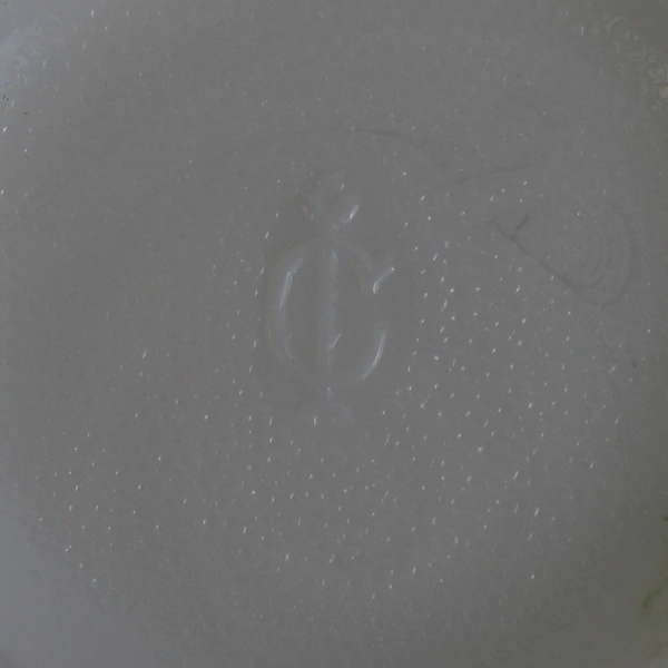 Vintage Imperial White Milk Glass Fluted Vase 6" Diameter 4" Tall