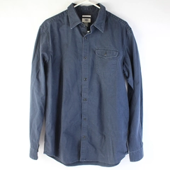Old Navy Blue 100% Cotton Button-Down Shirt Men's Size Large Tall