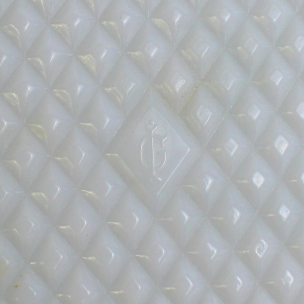 Vtg Imperial Milk Glass Open Lace Edge Hextagon Candy Bowl Tray 7.75" Diameter