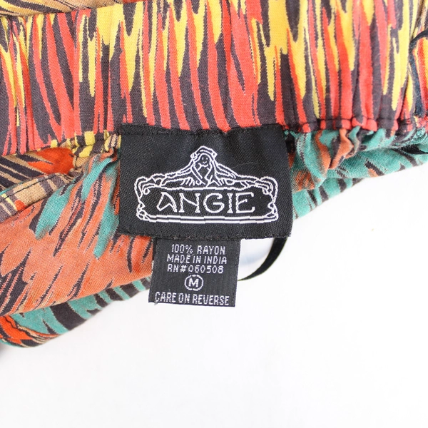 Vintage Angie Strapless Mini Dress Size M Cinched Waist & Pockets