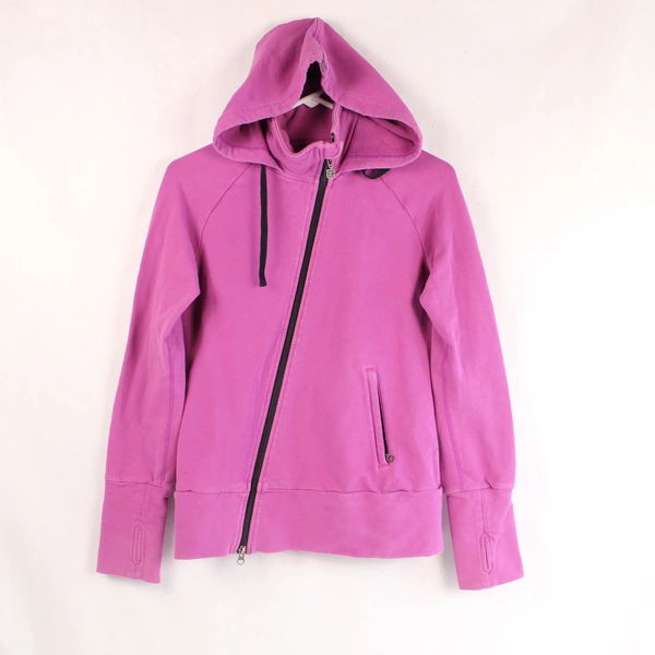 Zobha Fuchsia Pink Hooded Activewear Jacket Women's Medium - Good Condition