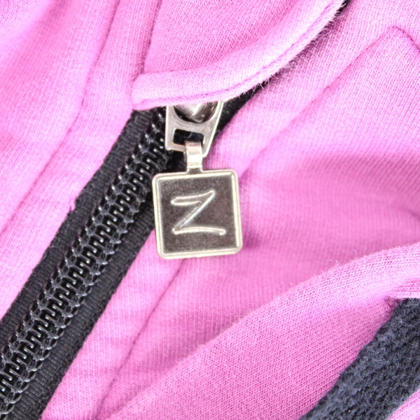 Zobha Fuchsia Pink Hooded Activewear Jacket Women's Medium - Good Condition