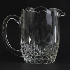 Blarney Cream Genuine 24% Lead Crystal Glass Pitcher Clear 4" Tall